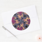 Sticker Rond Rose et Peach Speckle (Enveloppe)