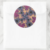 Sticker Rond Rose et Peach Speckle (Sac)