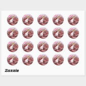 Sticker Rond Rose Faery (Stickers) (Feuille)