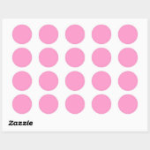 Sticker Rond Rose FF99CC (Feuille)