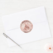 Sticker Rond Rose Gold Drives Cakes & Sweets Cupcake Accueil Bo (Enveloppe)