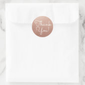 Sticker Rond Rose Gold Merci (Sac)