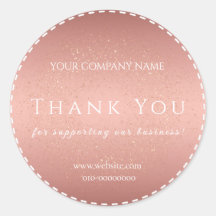 Rose Gold Merci Bienvenue Félicitations