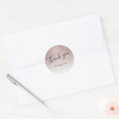 Sticker Rond Rose Gold Parties scintillant tendance salon de co (Enveloppe)