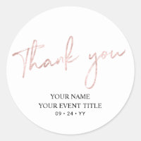 Rose Gold Pinceau Script Invitation Anniversaire M