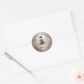 Sticker Rond Rose Gold Queen Apiary Beekeeper Honey Jar (Enveloppe)