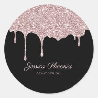 Rose Gold Schwarz Glitter moderne