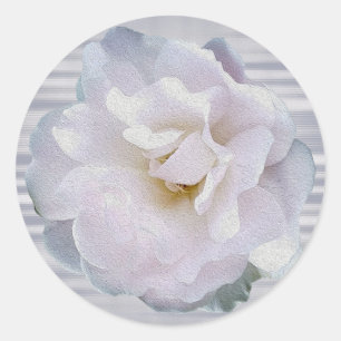 Sticker Rond Rose gris rose