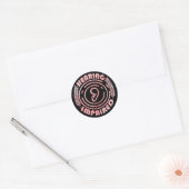 Sticker Rond Rose - Handicap auditif (Enveloppe)