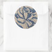 Sticker Rond Rose Indigo (Sac)