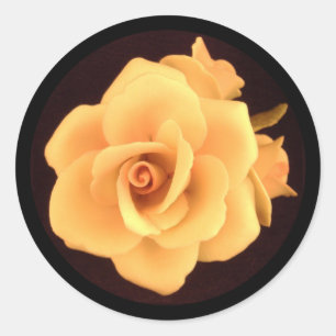 Sticker Rond Rose jaune, photo de 2004.