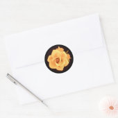 Sticker Rond Rose jaune, photo de 2004. (Enveloppe)