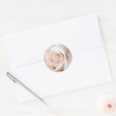 Sticker Rond Rose mariage (Enveloppe)