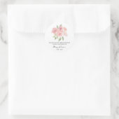 Sticker Rond Rose Memorial Funeral Seed Packet (Sac)