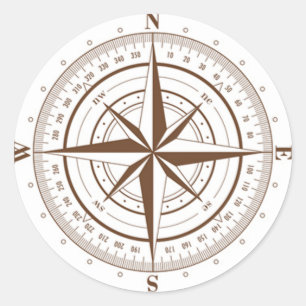 Sticker Rond ROSE OPUS Compass
