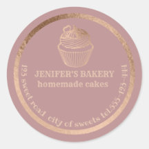 Rose or cupcakes maison et gâteries emballage