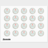 Sticker Rond Rose or cupcakes maison et gâteries emballage (Feuille)