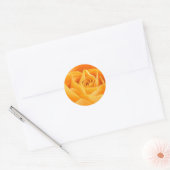 Sticker Rond Rose orange (Enveloppe)