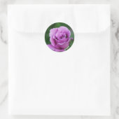 Sticker Rond Rose pourpre (Sac)
