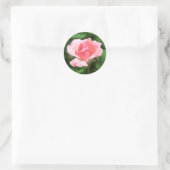 Sticker Rond Rose rose (Sac)