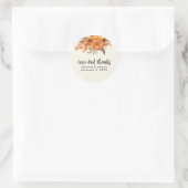 Sticker Rond Rose rose délabré (Sac)