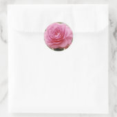 STICKER ROND ROSE ROSE ÉLÉGANTE (Sac)