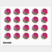 Sticker Rond Rose rose étincelle Rainbow Pastel fête d'annivers (Feuille)