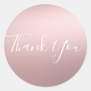 Sticker Rond Rose Rose Or brillant brillant métal brillant Favo