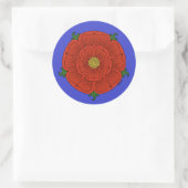 Sticker Rond Rose rouge de Lancaster (Sac)