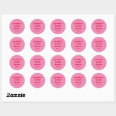 Sticker Rond Rose rouge gras Moderne et Amusant pour une Baby S (Feuille)