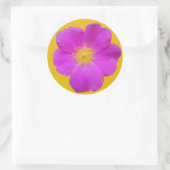 Sticker Rond Rose sauvage 2 (Sac)