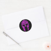 Sticker Rond Rose spartiate (Enveloppe)