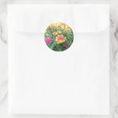 Sticker Rond Rose Sunrise Lantana (Sac)