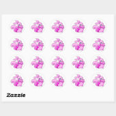 Sticker Rond Rose Usul (Feuille)