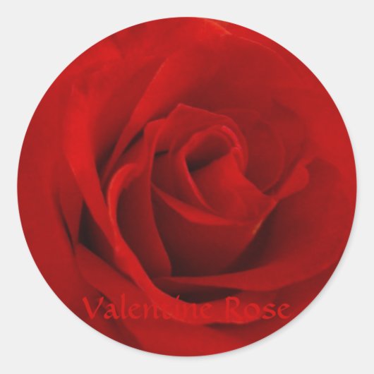 Sticker Rond Rose Valentine (Devant)