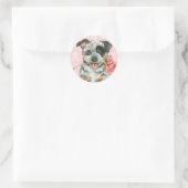 Sticker Rond Rose Valentine ACD (Sac)