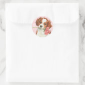 Sticker Rond Rose Valentine Kooiker (Sac)