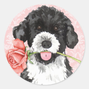 Sticker Rond Rose Valentine PWD