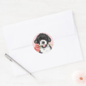Sticker Rond Rose Valentine PWD (Enveloppe)