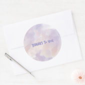 Sticker Rond Rose - Violet Saint-Valentin (Enveloppe)