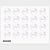 Sticker Rond rose walima (Feuille)