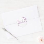Sticker Rond rose walima (Enveloppe)