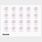 Sticker Rond Rose White Luxe Eyelashes (Feuille)