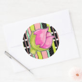 Sticker rond Rosebud Joy color (Enveloppe)