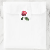 Sticker Rond Rosebud rose délicat (Sac)