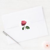 Sticker Rond Rosebud rose délicat (Enveloppe)