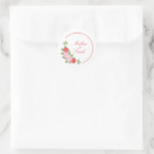 Sticker Rond Roses (Sac)