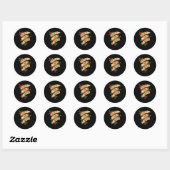 Sticker Rond Roses Are Red I Wish I Was Dead - Funny Valentines (Feuille)