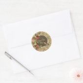 Sticker Rond Roses d'été (Enveloppe)