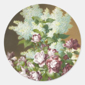 Sticker Rond Roses et Lilacs (Devant)